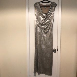 Silver formal gown